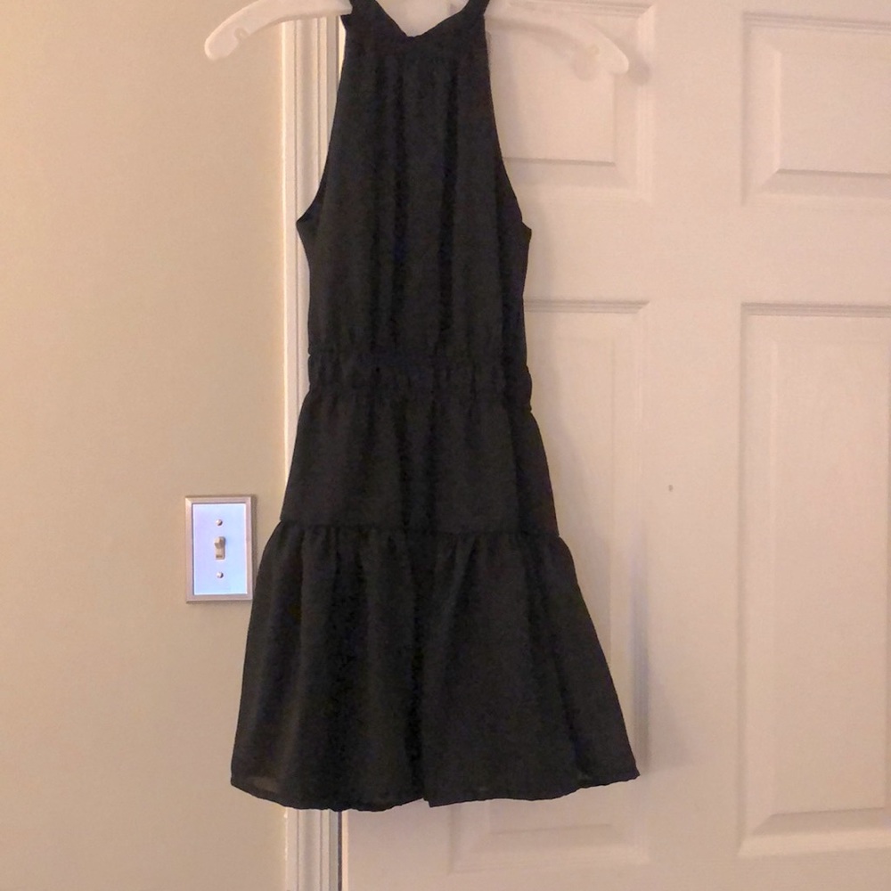 Flared halter dress